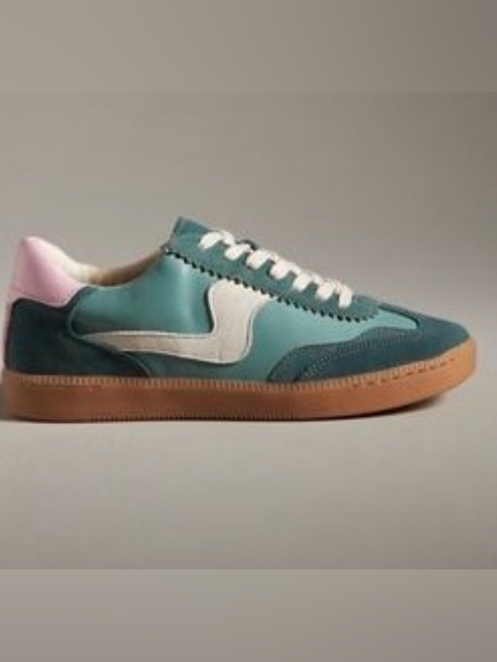 Dolce Vita Notice Sneakers Green Teal Pink Gum Sole Women's Size 8.5 NWT